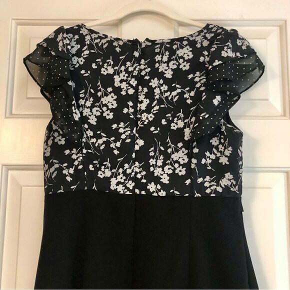 ALYX Dress Women’s Floral on Top Pencil Skirt on Bottom with Waist Belt Size 10 - Picture 4 of 13